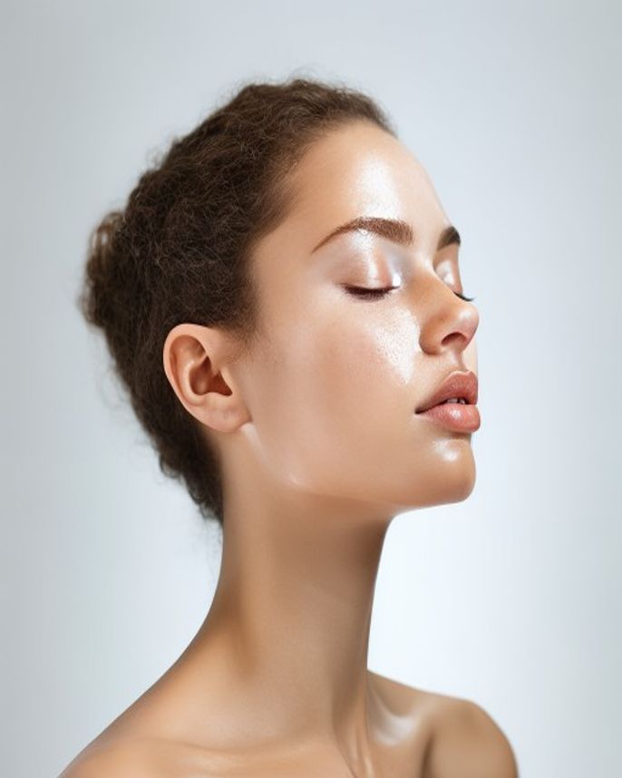 Radiant, clarified skin after a course of treatment